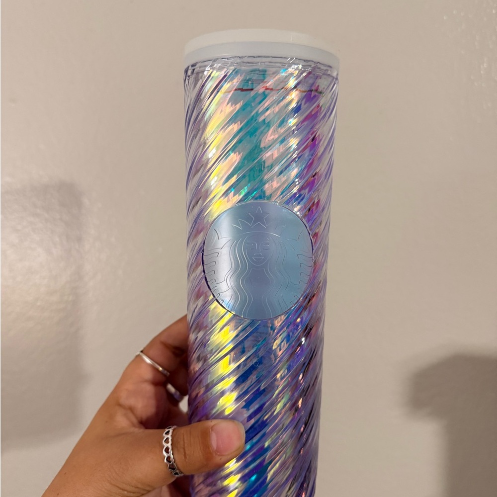 Starbucks Holographic Tumbler with Purple and Blue Shine